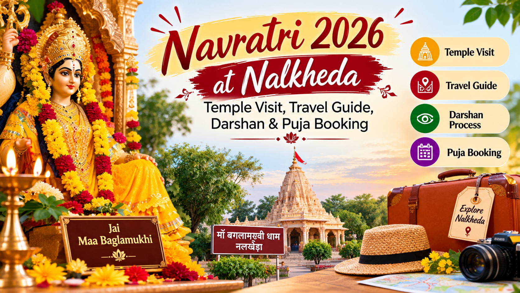 Navratri 2026 at Nalkheda: Temple Visit, Travel Guide, Darshan & Puja Booking