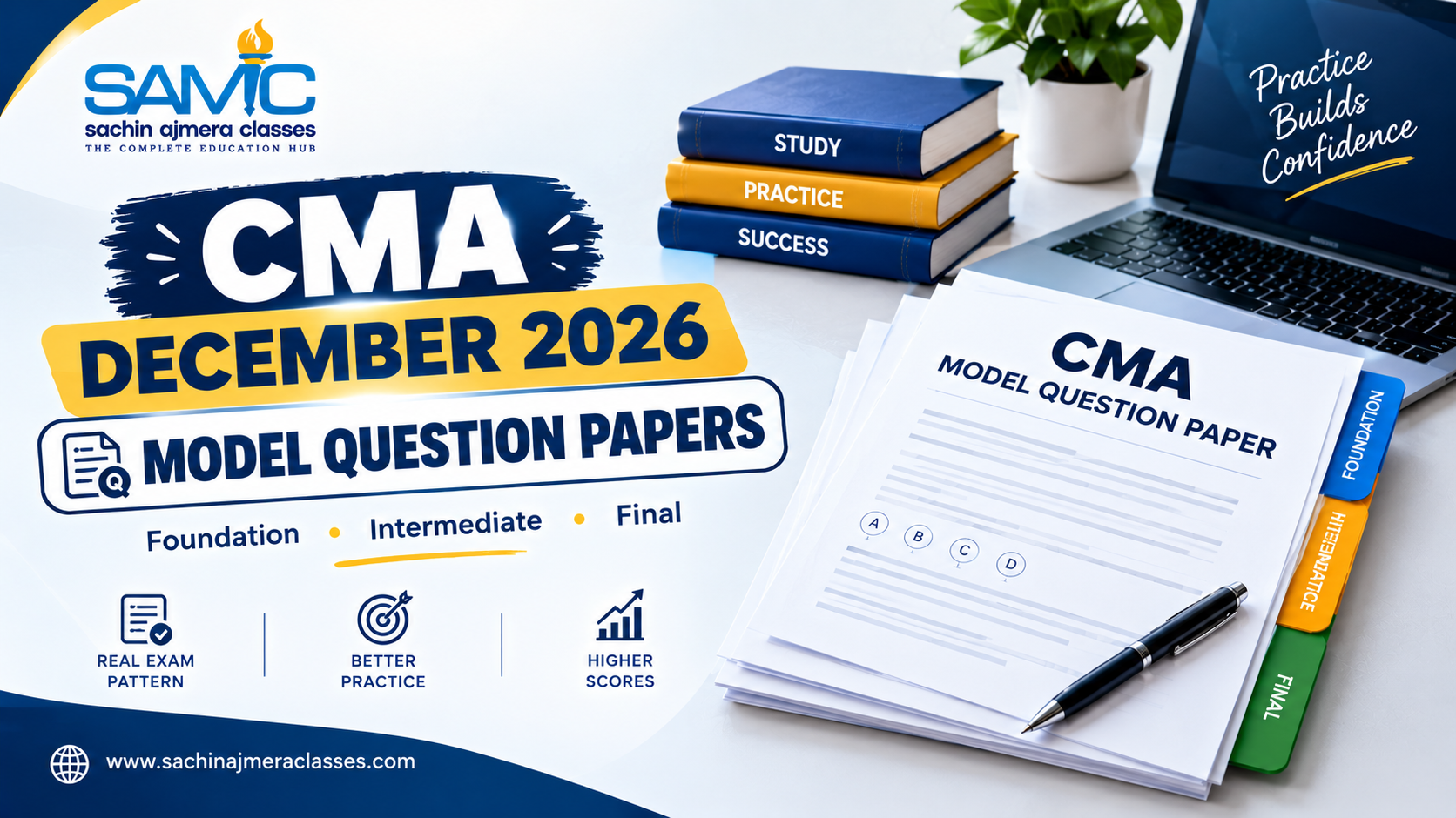 CMA December 2026 Model Papers PDF: All 3 Levels